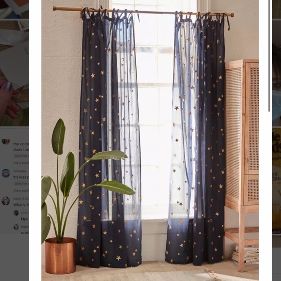 Star window panel curtains (2)